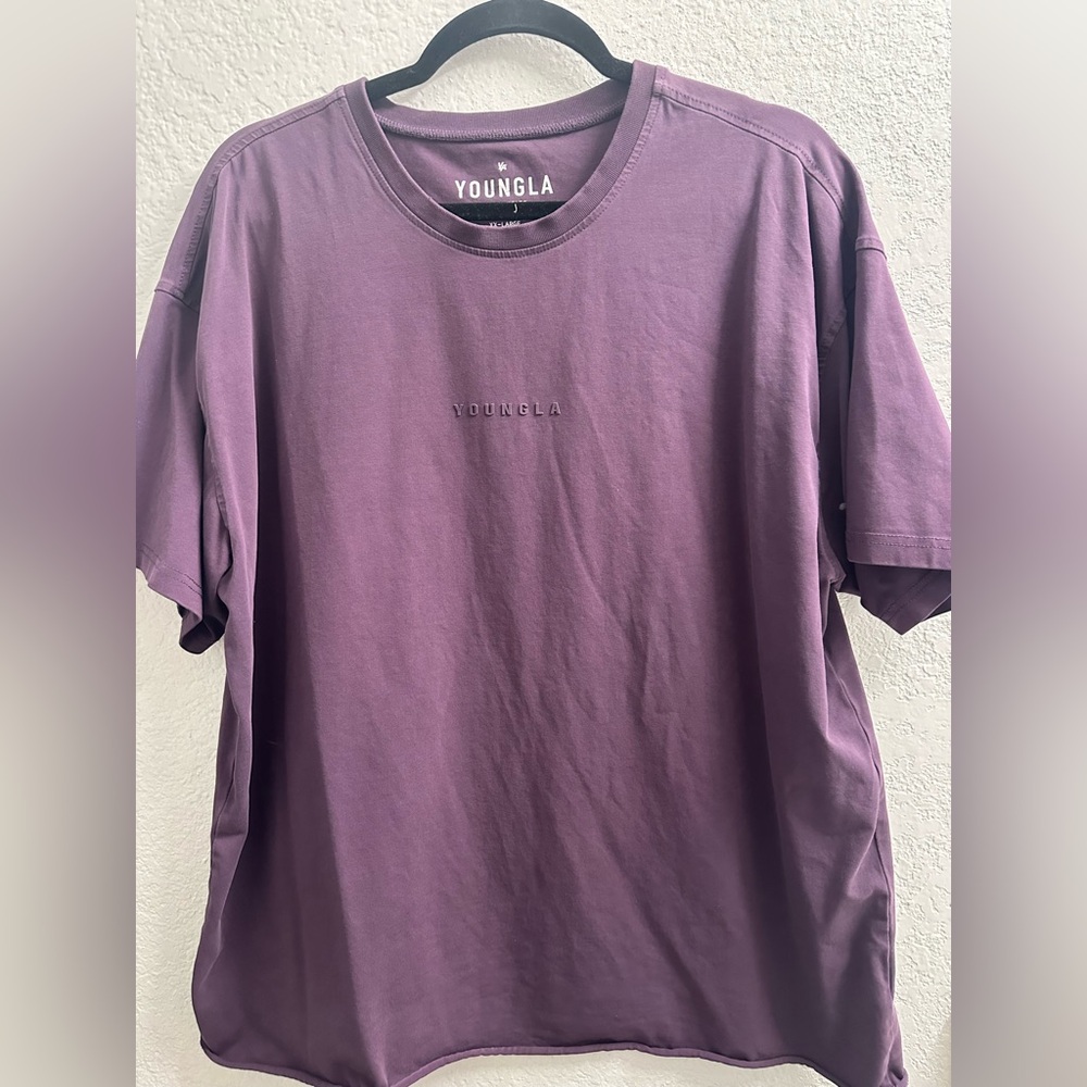 YoungLA Men's Short Sleeve Tee in Deep Purple